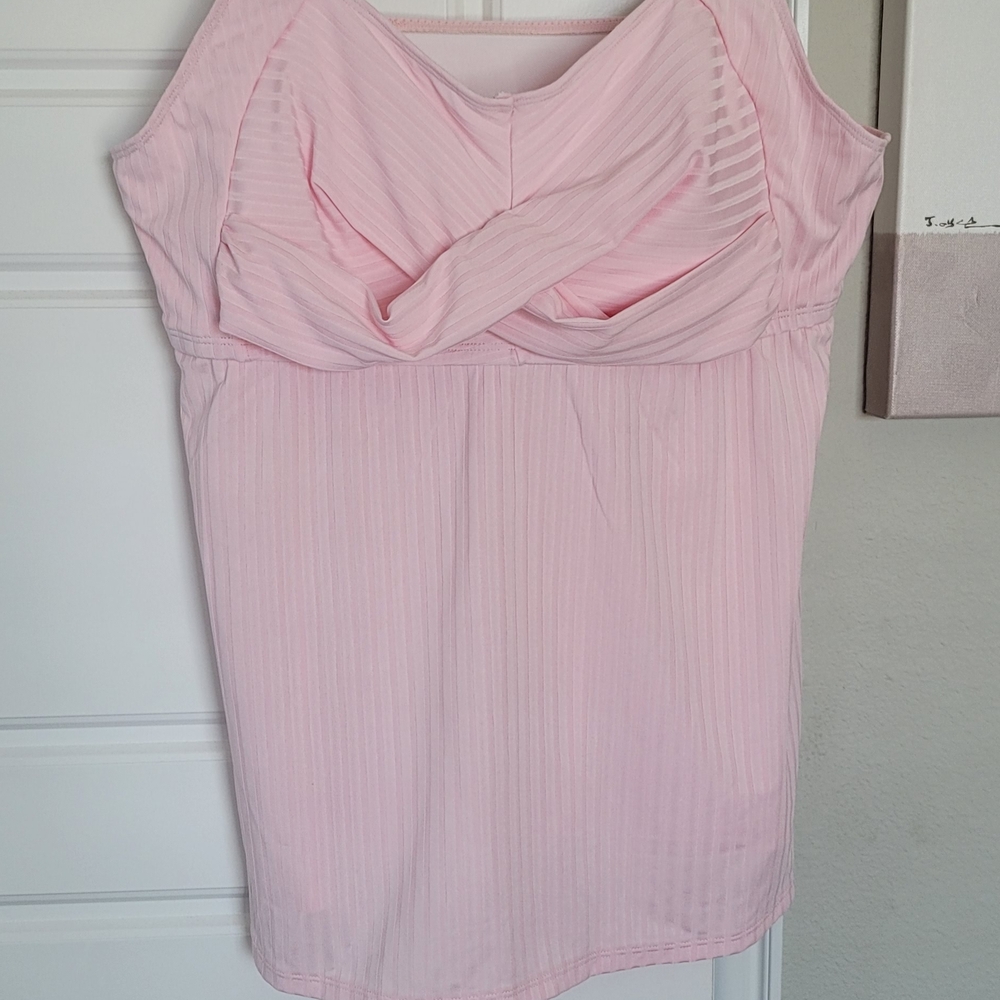 Pink Sleeveless SwimTop